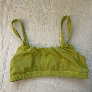 Skims Fits Everyone Scoop Bralette. Bright green/yellow. Size M.